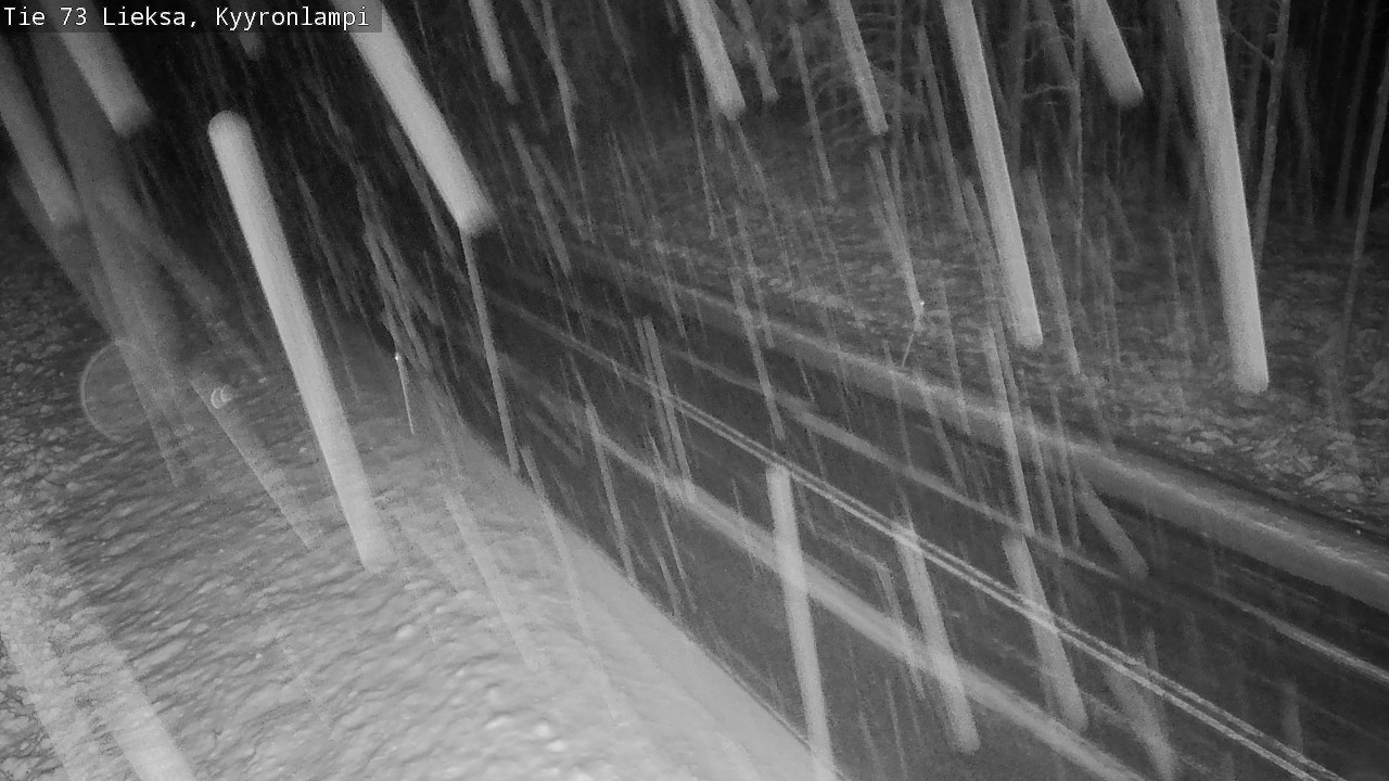 Weather Camera Image Väg 73 Lieksa, Kyyrönlampi, Lieksa, Pohjois-Karjala
