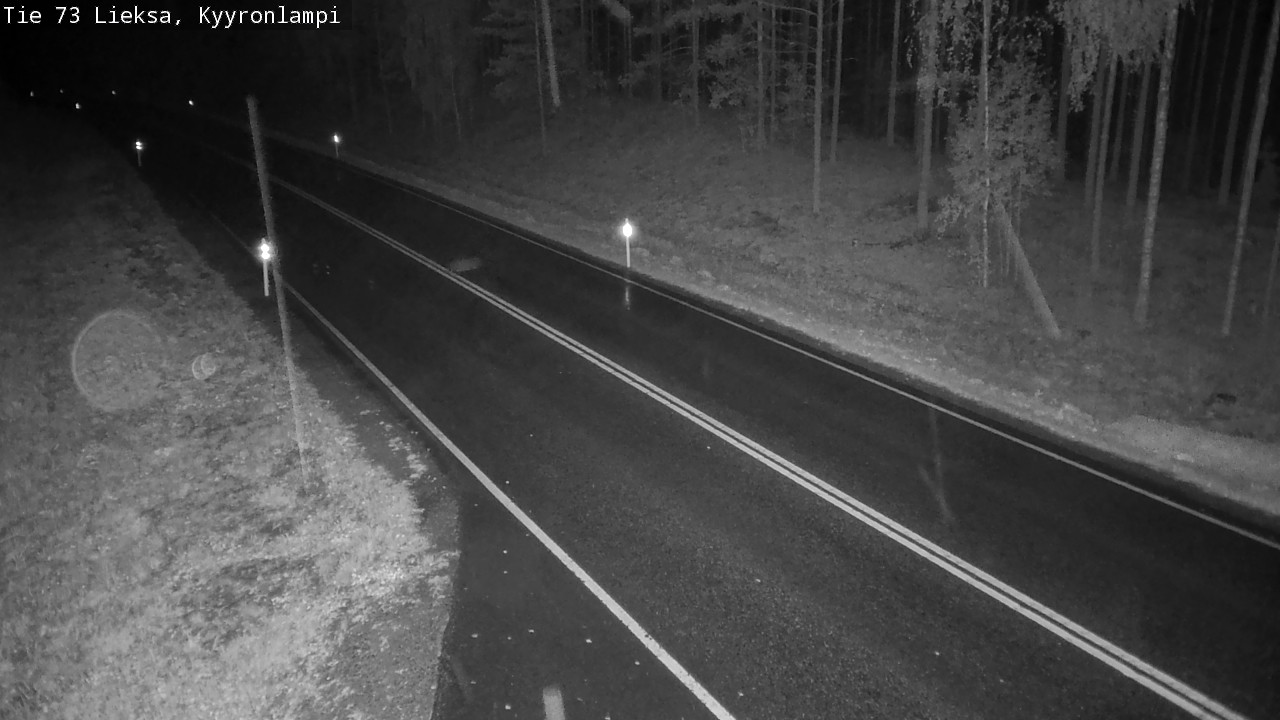 Weather Camera Image Road 73 Lieksa, Kyyrönlampi, Lieksa, Pohjois-Karjala