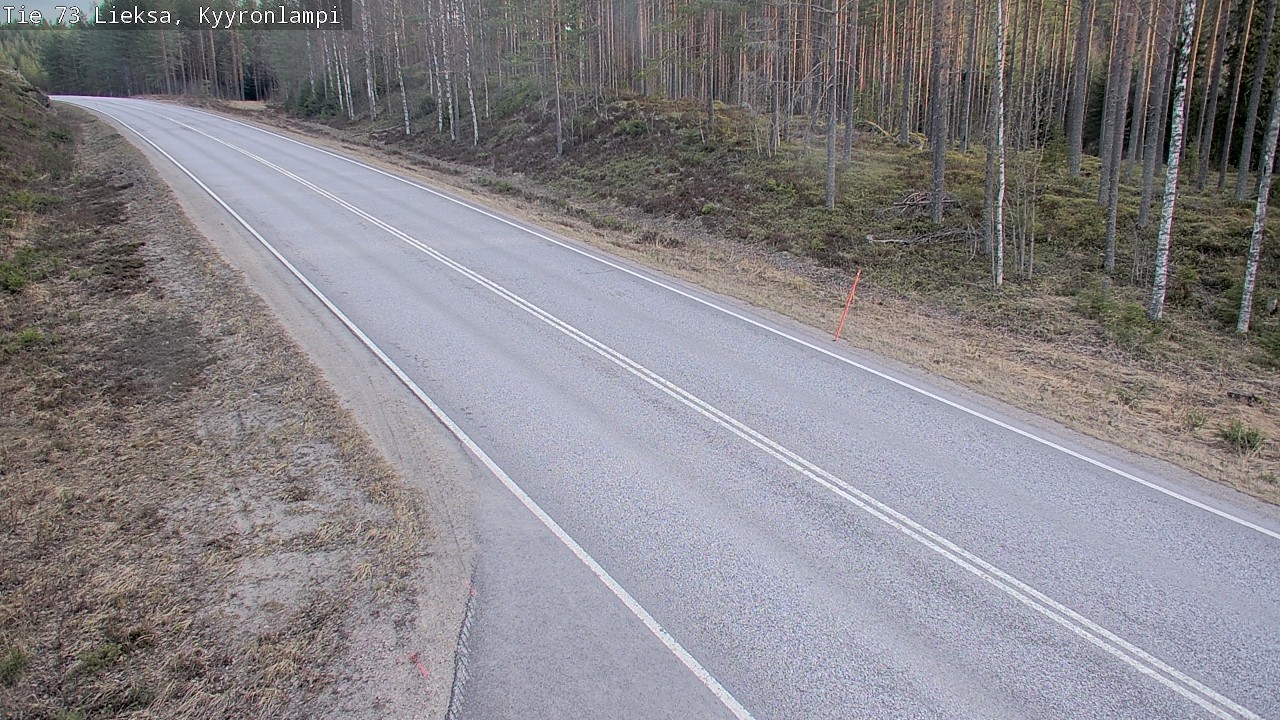 Weather Camera Image Väg 73 Lieksa, Kyyrönlampi, Lieksa, Pohjois-Karjala