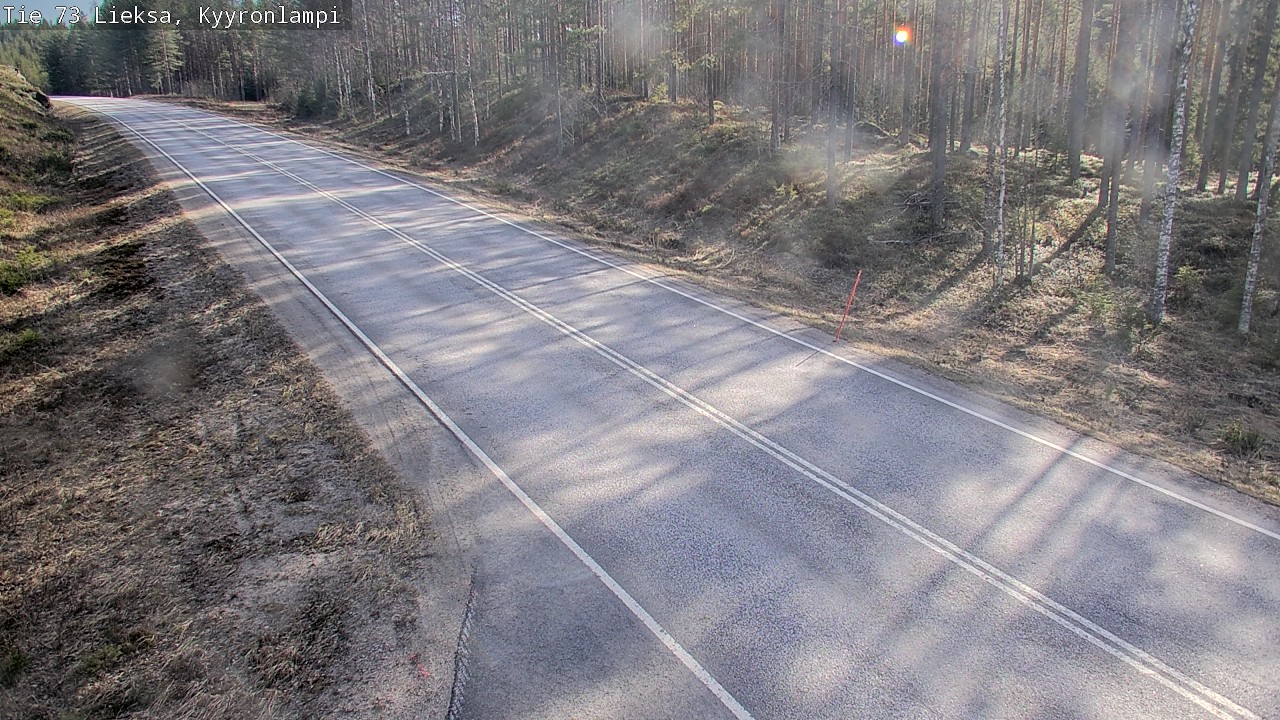 Weather Camera Image Väg 73 Lieksa, Kyyrönlampi, Lieksa, Pohjois-Karjala