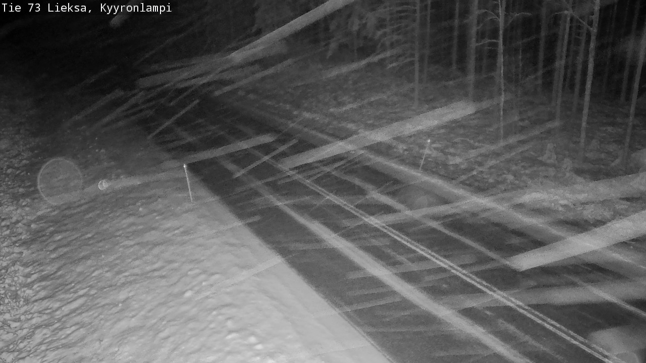 Weather Camera Image Väg 73 Lieksa, Kyyrönlampi, Lieksa, Pohjois-Karjala