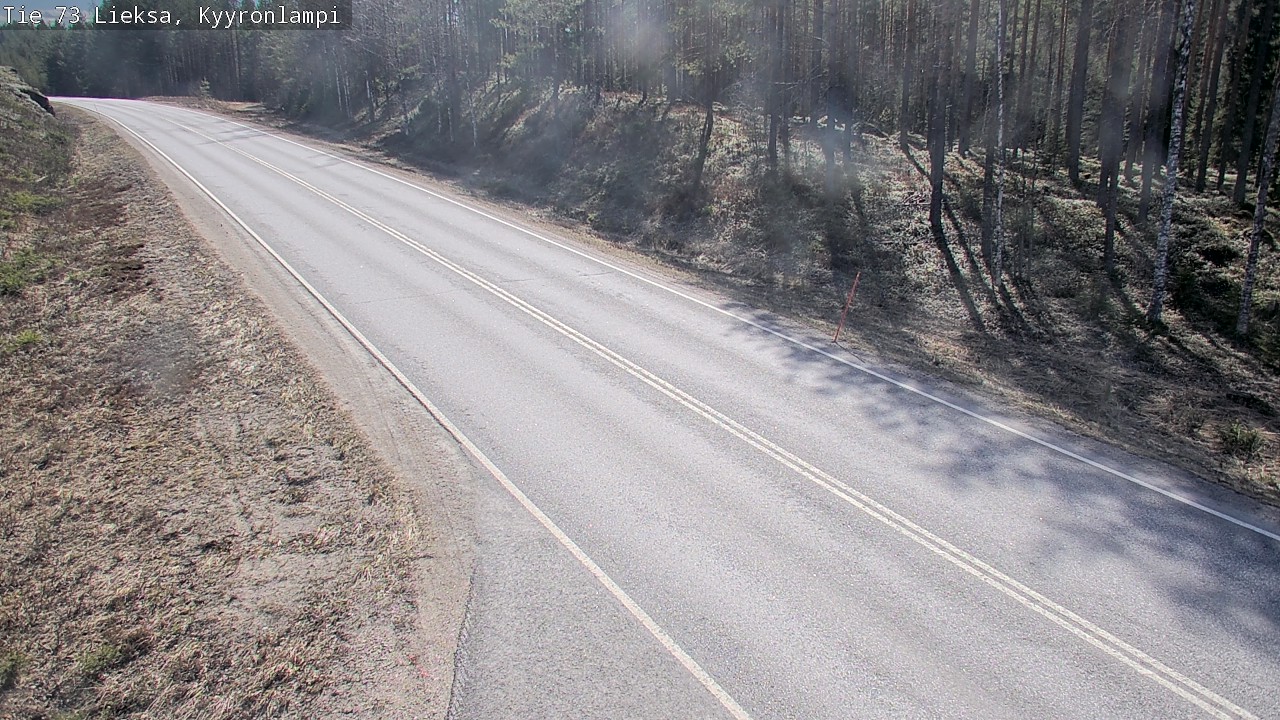 Weather Camera Image Väg 73 Lieksa, Kyyrönlampi, Lieksa, Pohjois-Karjala