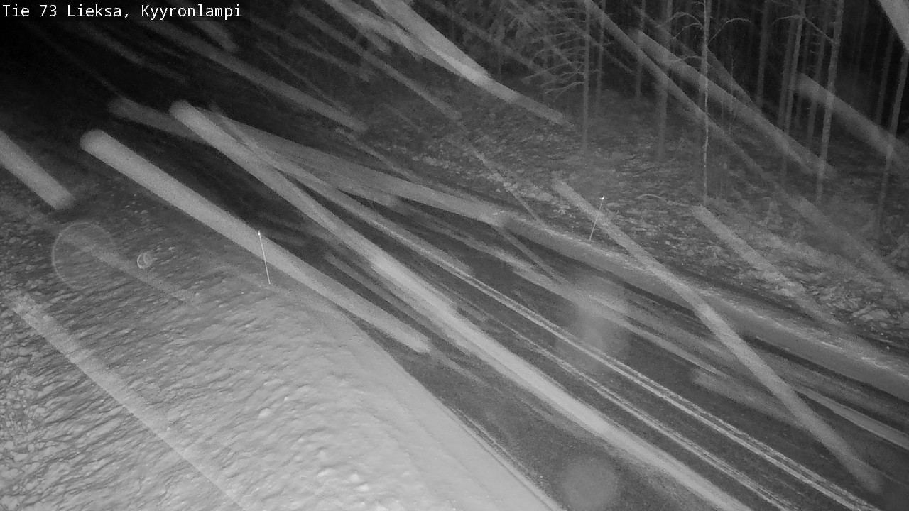 Weather Camera Image Väg 73 Lieksa, Kyyrönlampi, Lieksa, Pohjois-Karjala