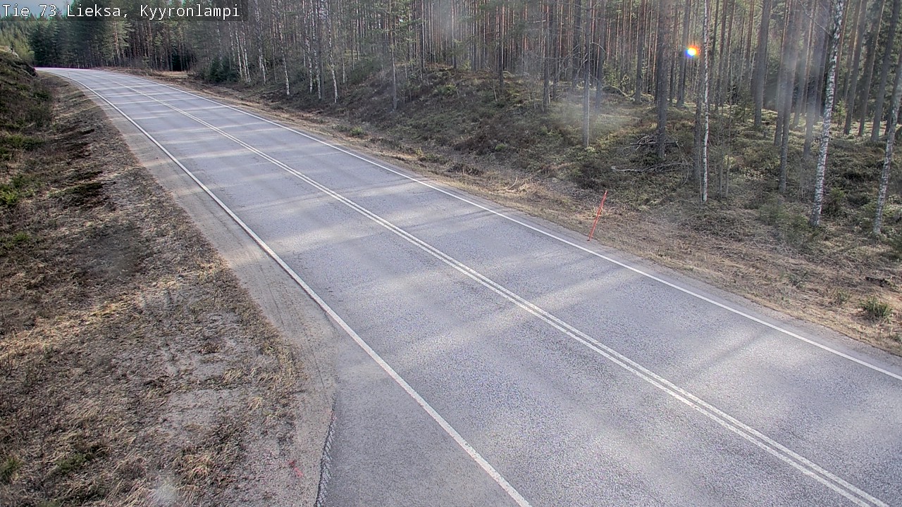 Weather Camera Image Väg 73 Lieksa, Kyyrönlampi, Lieksa, Pohjois-Karjala