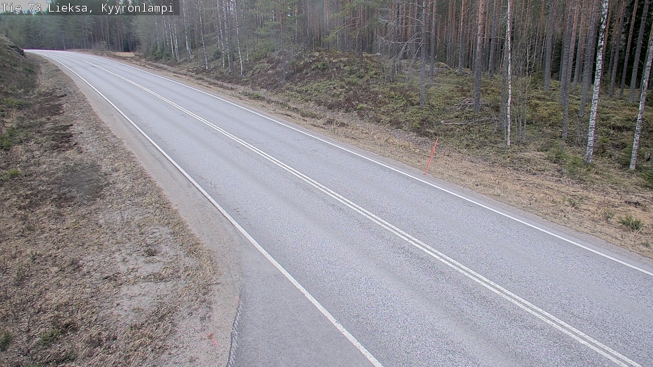 Weather Camera Image Väg 73 Lieksa, Kyyrönlampi, Lieksa, Pohjois-Karjala
