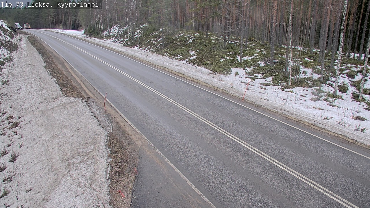 Weather Camera Image Road 73 Lieksa, Kyyrönlampi, Lieksa, Pohjois-Karjala