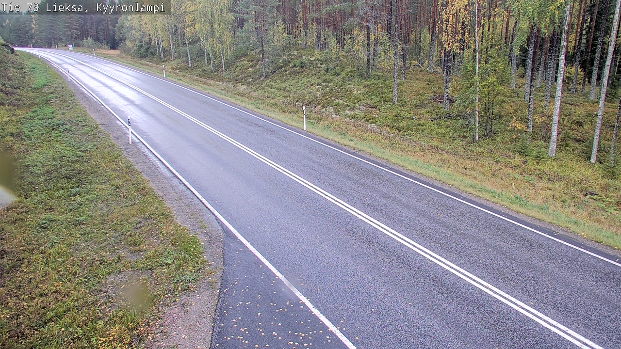 Weather Camera Image Road 73 Lieksa, Kyyrönlampi, Lieksa, Pohjois-Karjala