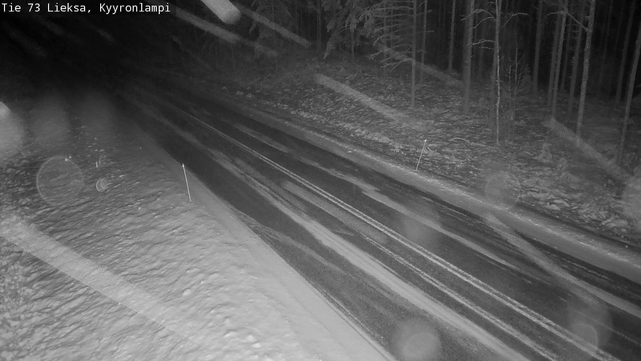 Weather Camera Image Väg 73 Lieksa, Kyyrönlampi, Lieksa, Pohjois-Karjala