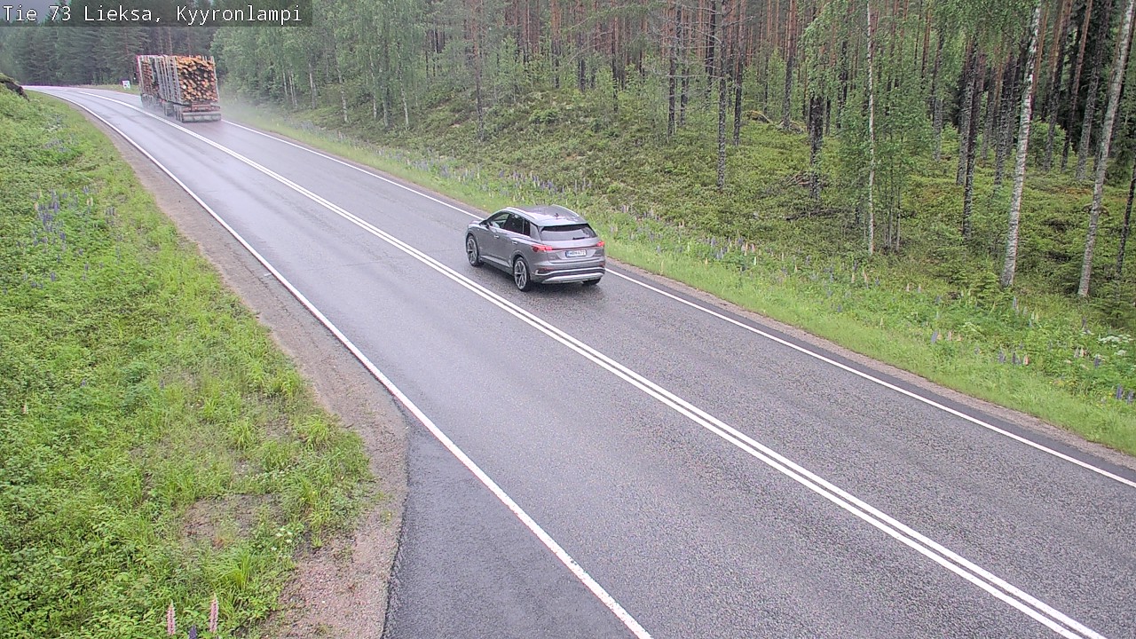 Weather Camera Image Väg 73 Lieksa, Kyyrönlampi, Lieksa, Pohjois-Karjala