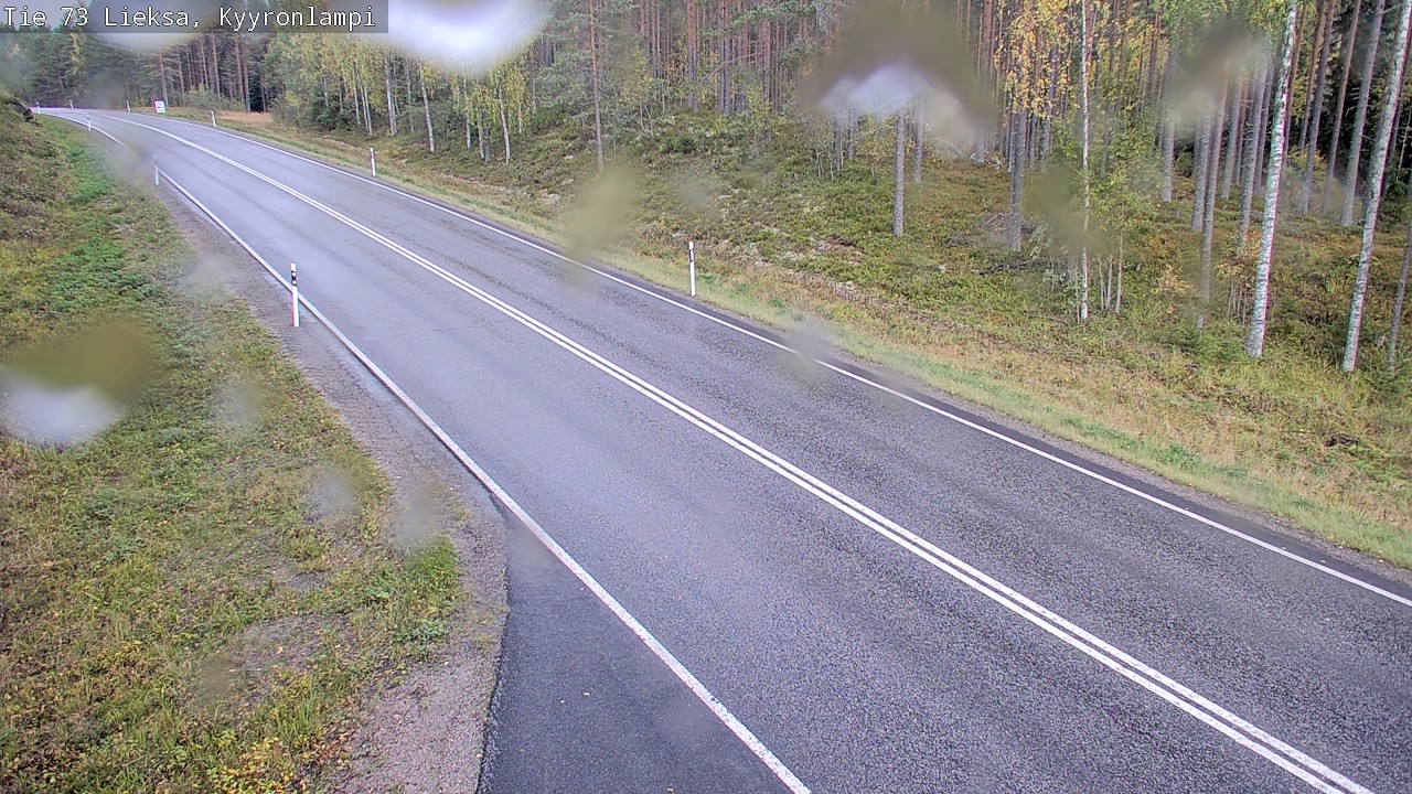 Weather Camera Image Road 73 Lieksa, Kyyrönlampi, Lieksa, Pohjois-Karjala