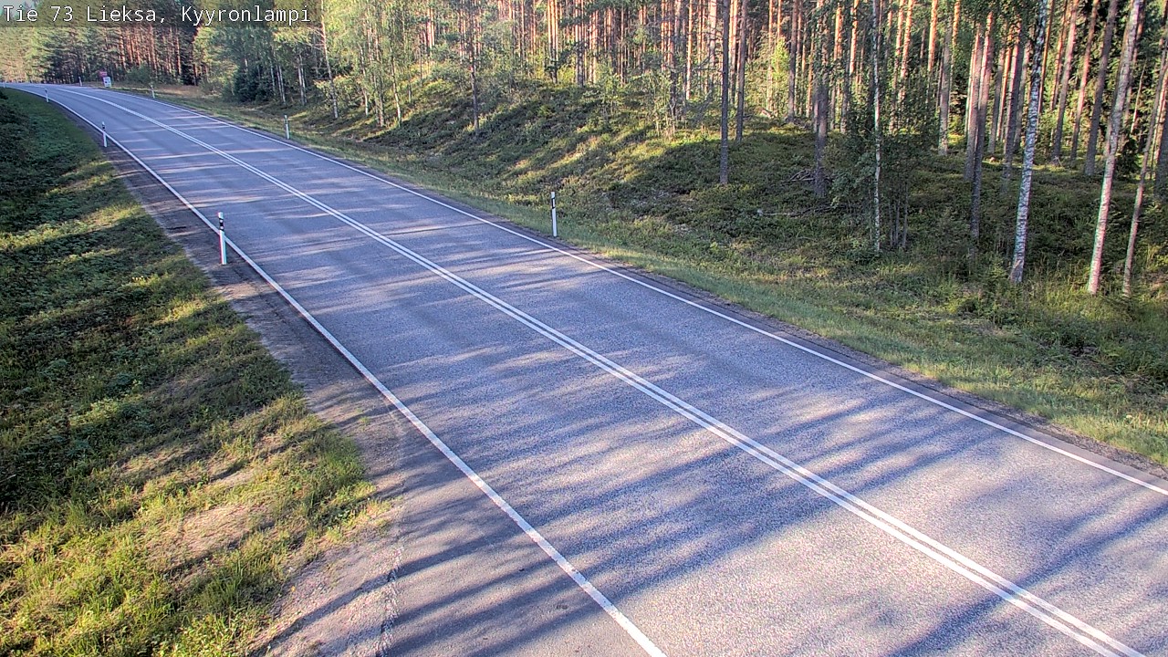 Weather Camera Image Road 73 Lieksa, Kyyrönlampi, Lieksa, Pohjois-Karjala