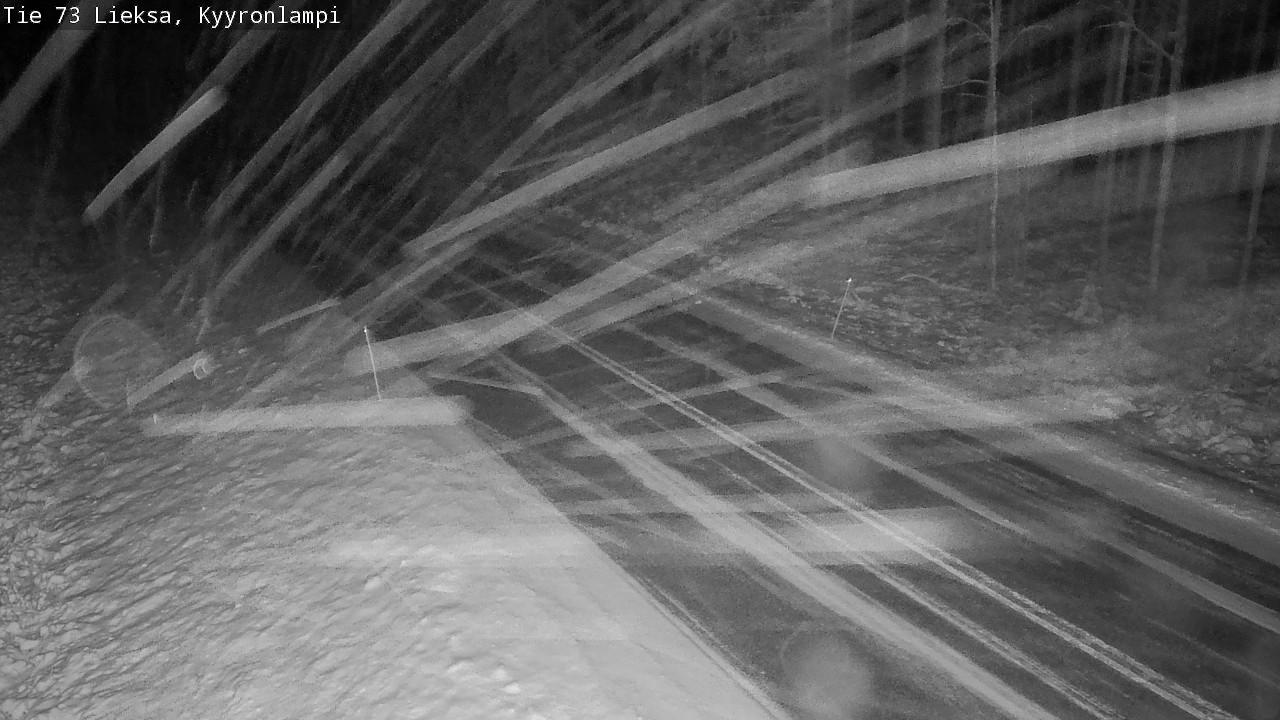 Weather Camera Image Väg 73 Lieksa, Kyyrönlampi, Lieksa, Pohjois-Karjala