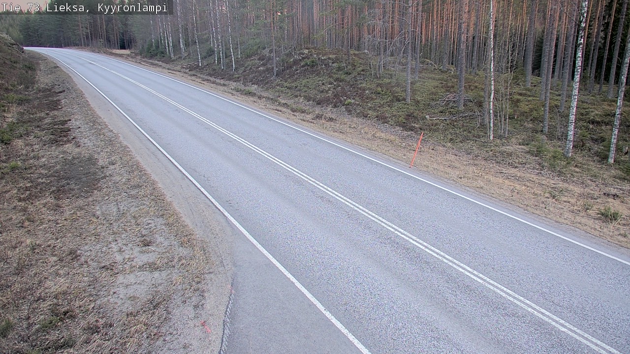 Weather Camera Image Väg 73 Lieksa, Kyyrönlampi, Lieksa, Pohjois-Karjala
