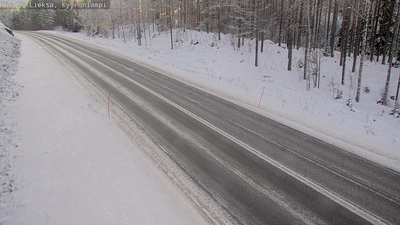 Weather Camera Image Väg 73 Lieksa, Kyyrönlampi, Lieksa, Pohjois-Karjala
