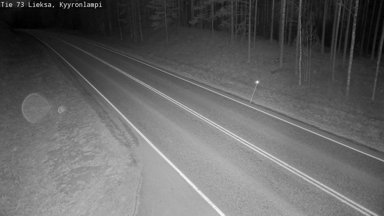 Weather Camera Image Väg 73 Lieksa, Kyyrönlampi, Lieksa, Pohjois-Karjala