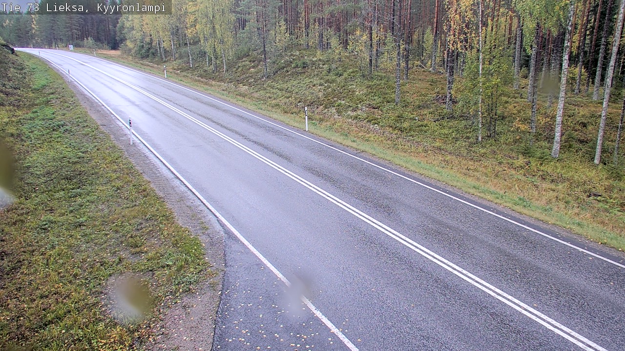 Weather Camera Image Road 73 Lieksa, Kyyrönlampi, Lieksa, Pohjois-Karjala