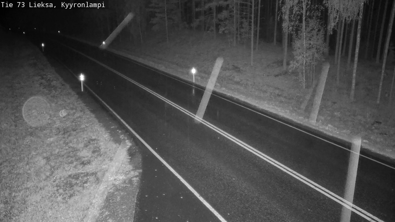 Weather Camera Image Road 73 Lieksa, Kyyrönlampi, Lieksa, Pohjois-Karjala