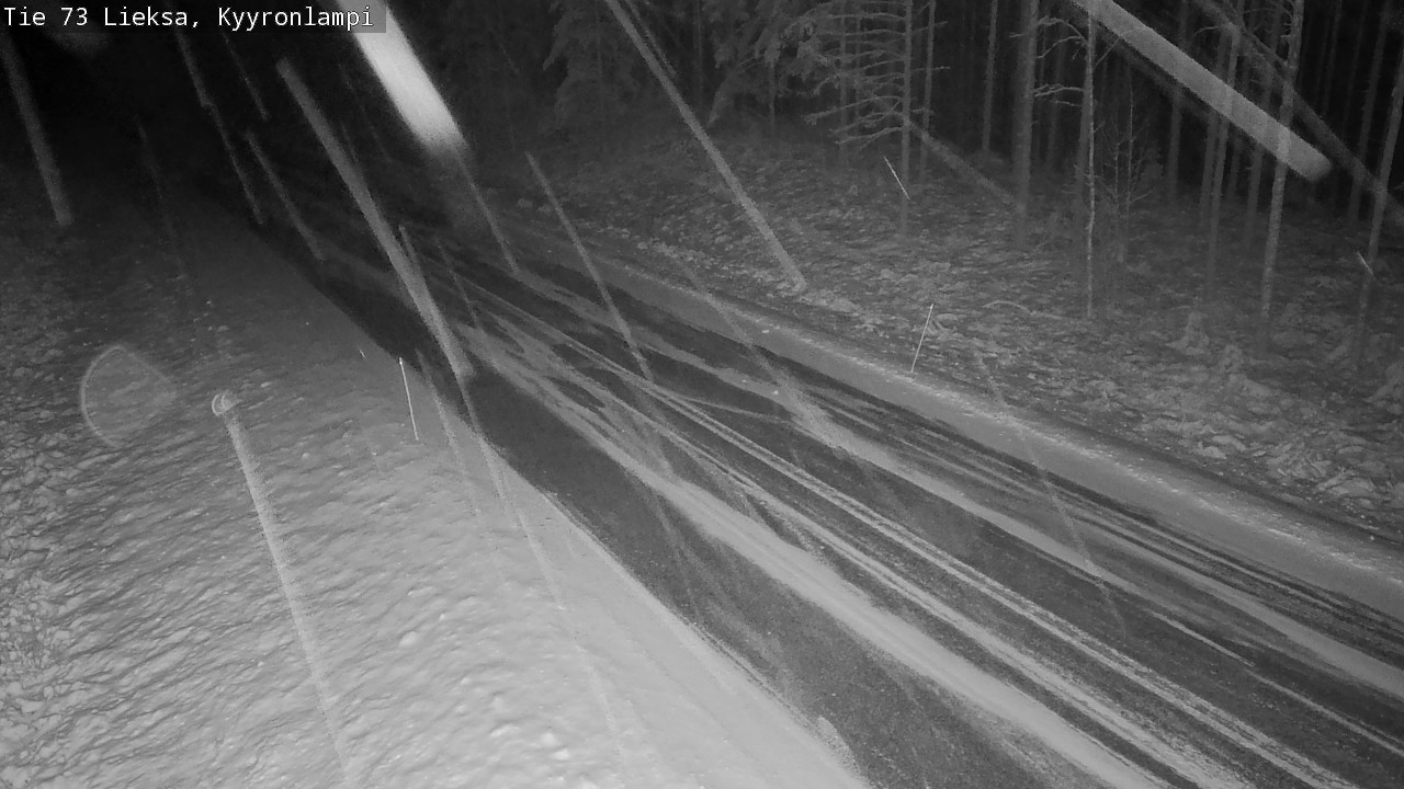 Weather Camera Image Väg 73 Lieksa, Kyyrönlampi, Lieksa, Pohjois-Karjala