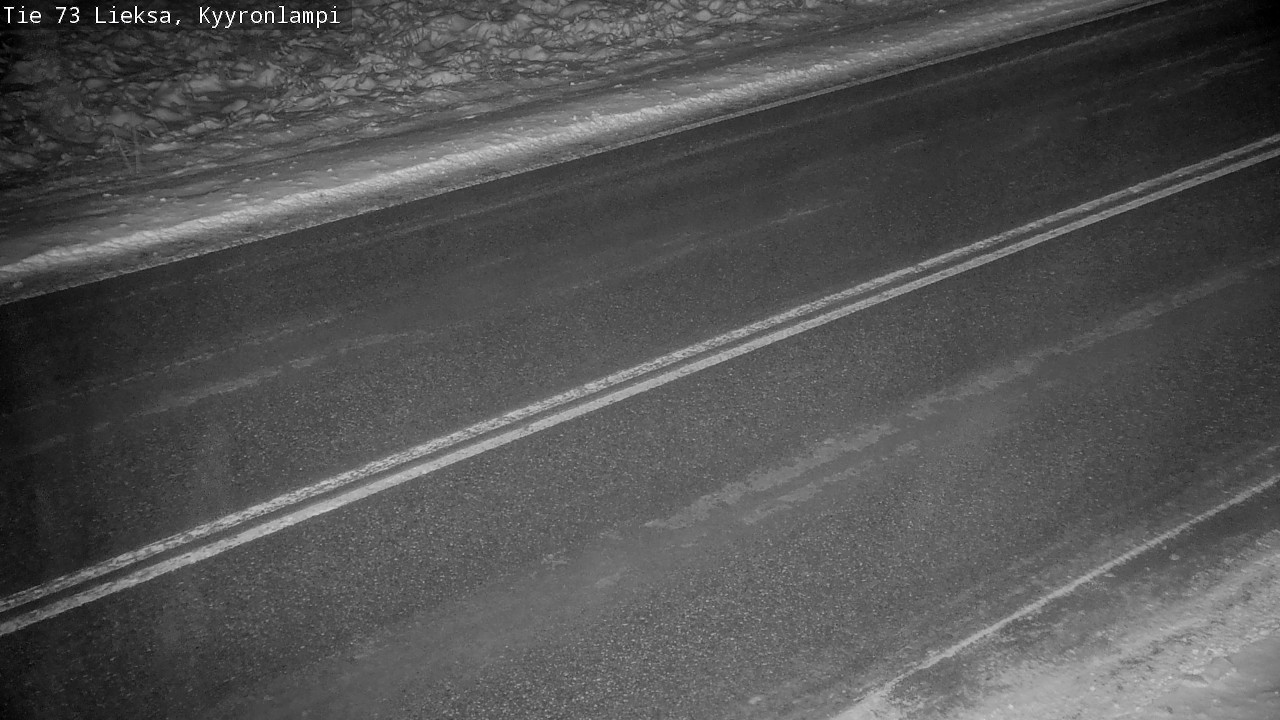 Weather Camera Image Road 73 Lieksa, Kyyrönlampi, Lieksa, Pohjois-Karjala