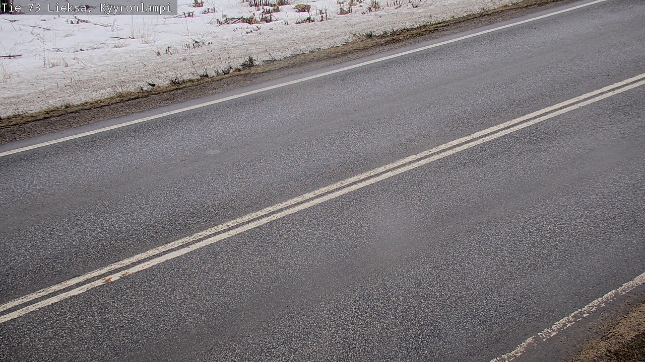 Weather Camera Image Väg 73 Lieksa, Kyyrönlampi, Lieksa, Pohjois-Karjala