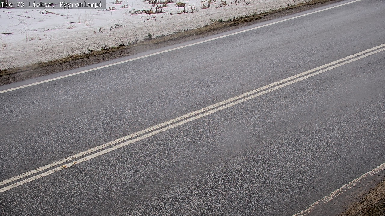 Weather Camera Image Väg 73 Lieksa, Kyyrönlampi, Lieksa, Pohjois-Karjala