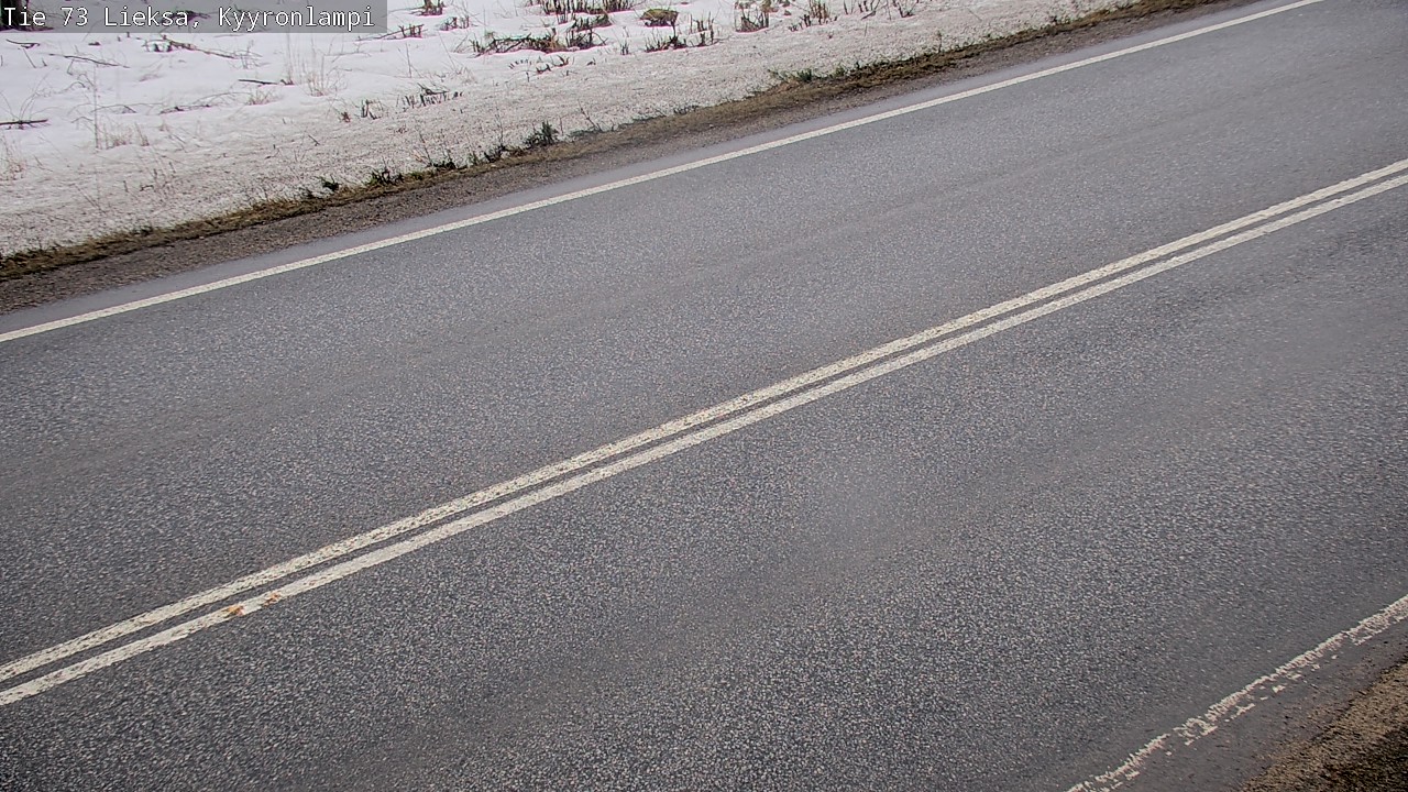 Weather Camera Image Väg 73 Lieksa, Kyyrönlampi, Lieksa, Pohjois-Karjala