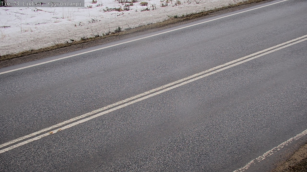 Weather Camera Image Väg 73 Lieksa, Kyyrönlampi, Lieksa, Pohjois-Karjala