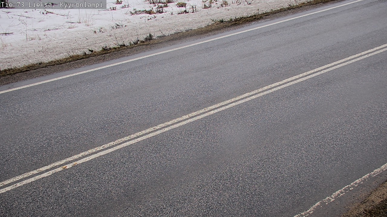 Weather Camera Image Väg 73 Lieksa, Kyyrönlampi, Lieksa, Pohjois-Karjala