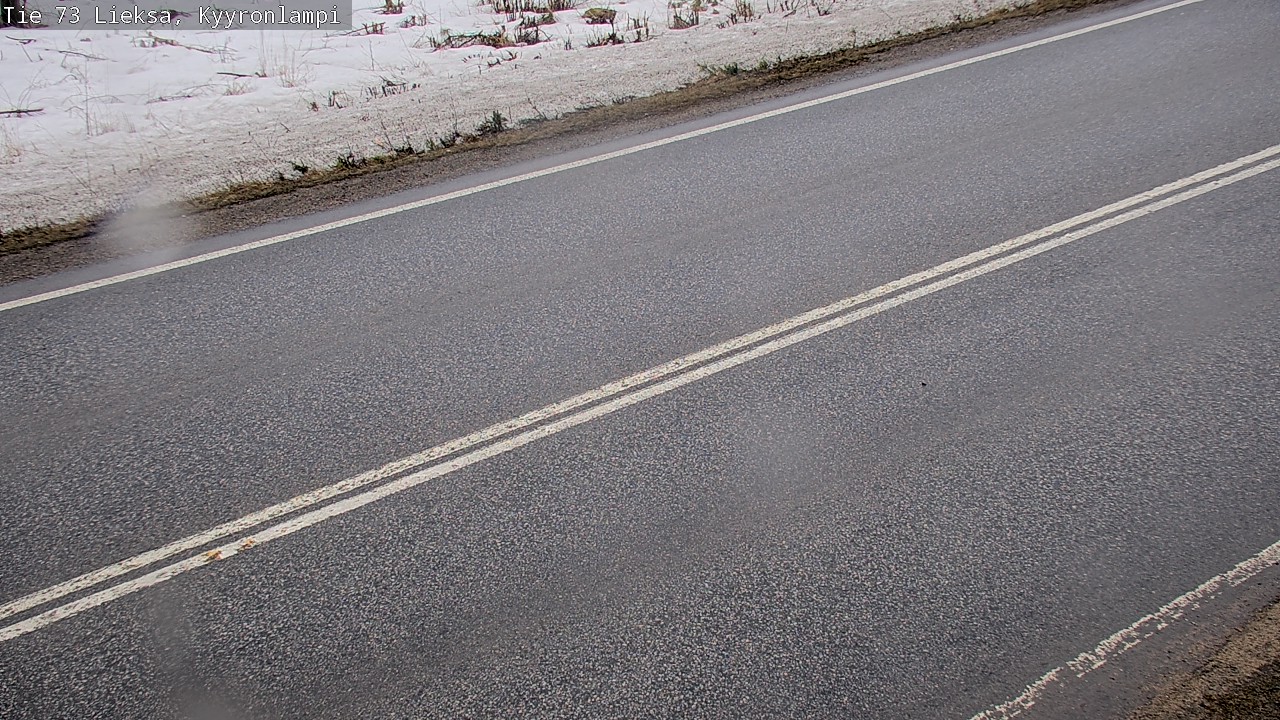 Weather Camera Image Väg 73 Lieksa, Kyyrönlampi, Lieksa, Pohjois-Karjala