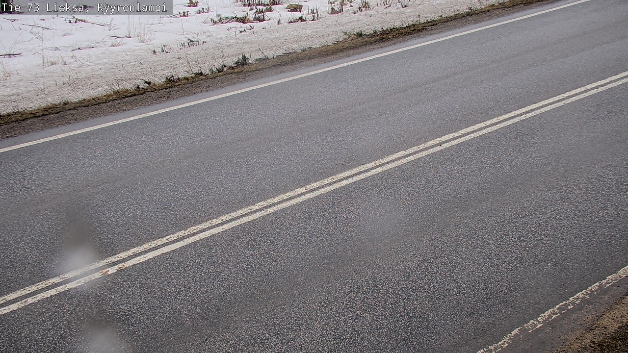 Weather Camera Image Väg 73 Lieksa, Kyyrönlampi, Lieksa, Pohjois-Karjala