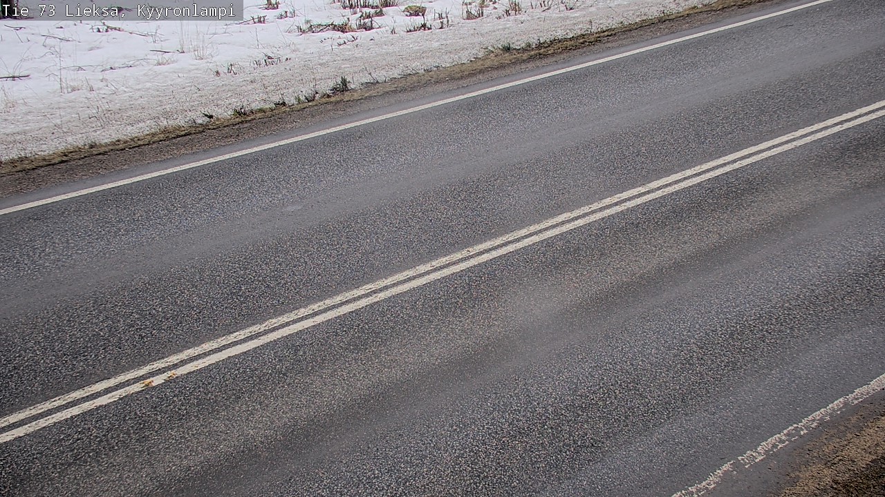 Weather Camera Image Väg 73 Lieksa, Kyyrönlampi, Lieksa, Pohjois-Karjala