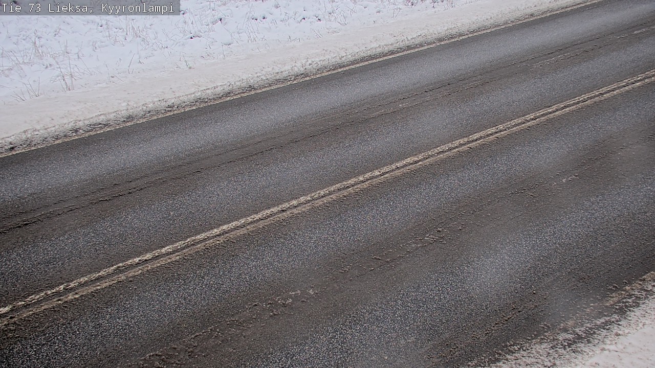 Weather Camera Image Road 73 Lieksa, Kyyrönlampi, Lieksa, Pohjois-Karjala