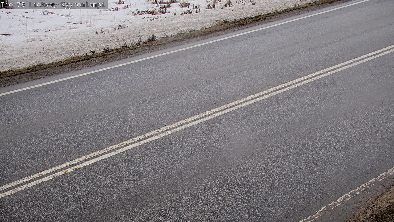 Weather Camera Image Väg 73 Lieksa, Kyyrönlampi, Lieksa, Pohjois-Karjala