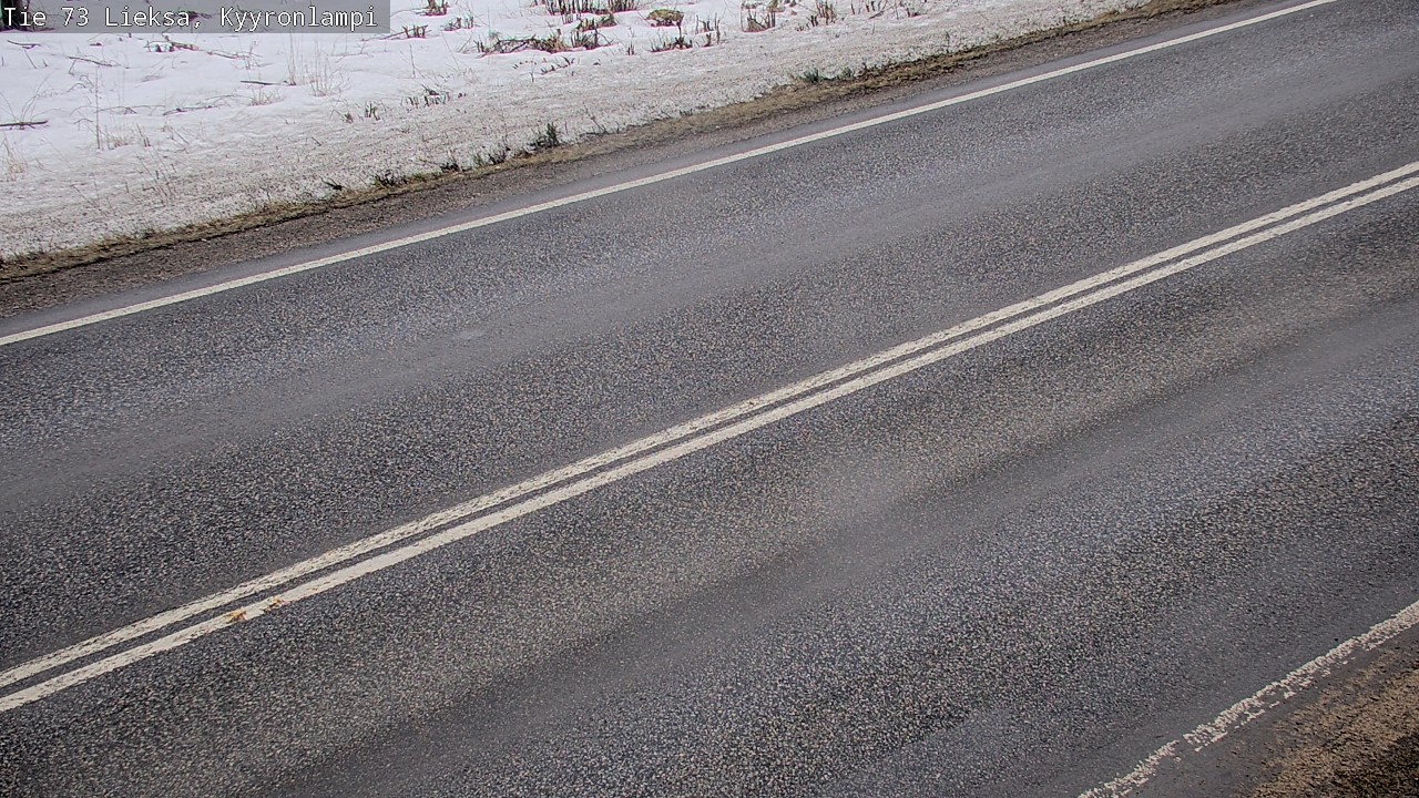 Weather Camera Image Väg 73 Lieksa, Kyyrönlampi, Lieksa, Pohjois-Karjala