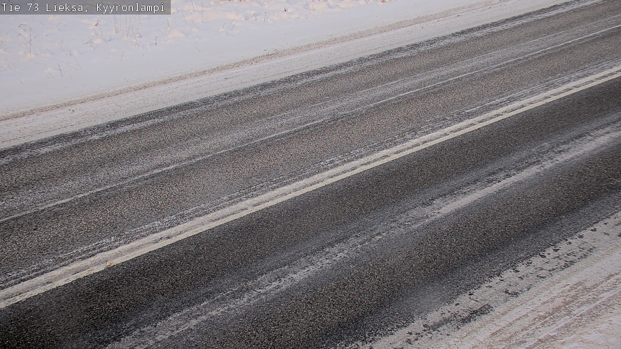 Weather Camera Image Väg 73 Lieksa, Kyyrönlampi, Lieksa, Pohjois-Karjala