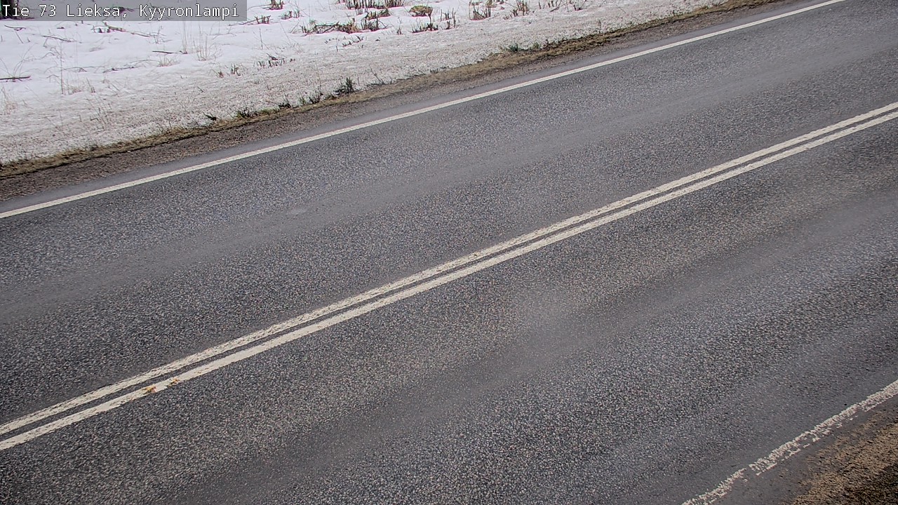 Weather Camera Image Väg 73 Lieksa, Kyyrönlampi, Lieksa, Pohjois-Karjala