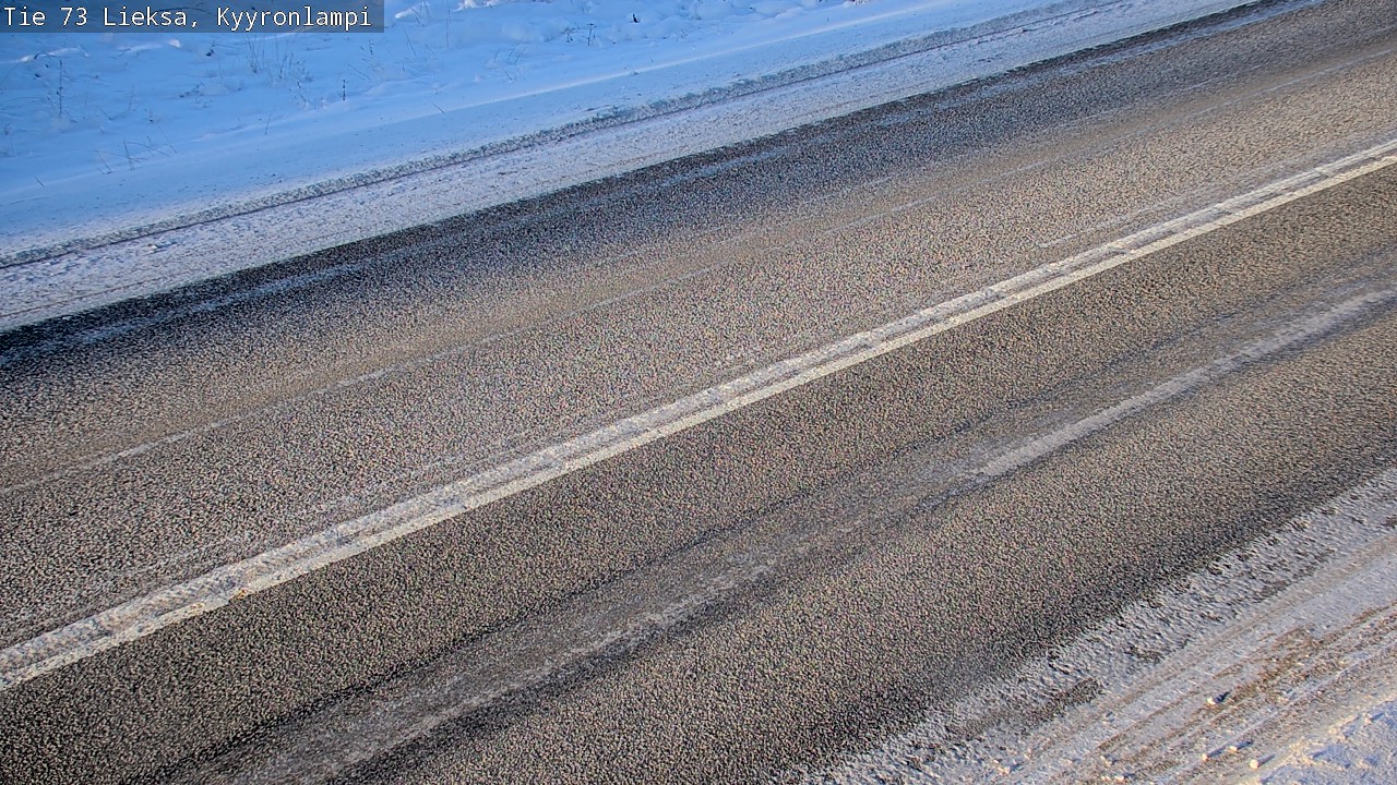 Weather Camera Image Road 73 Lieksa, Kyyrönlampi, Lieksa, Pohjois-Karjala