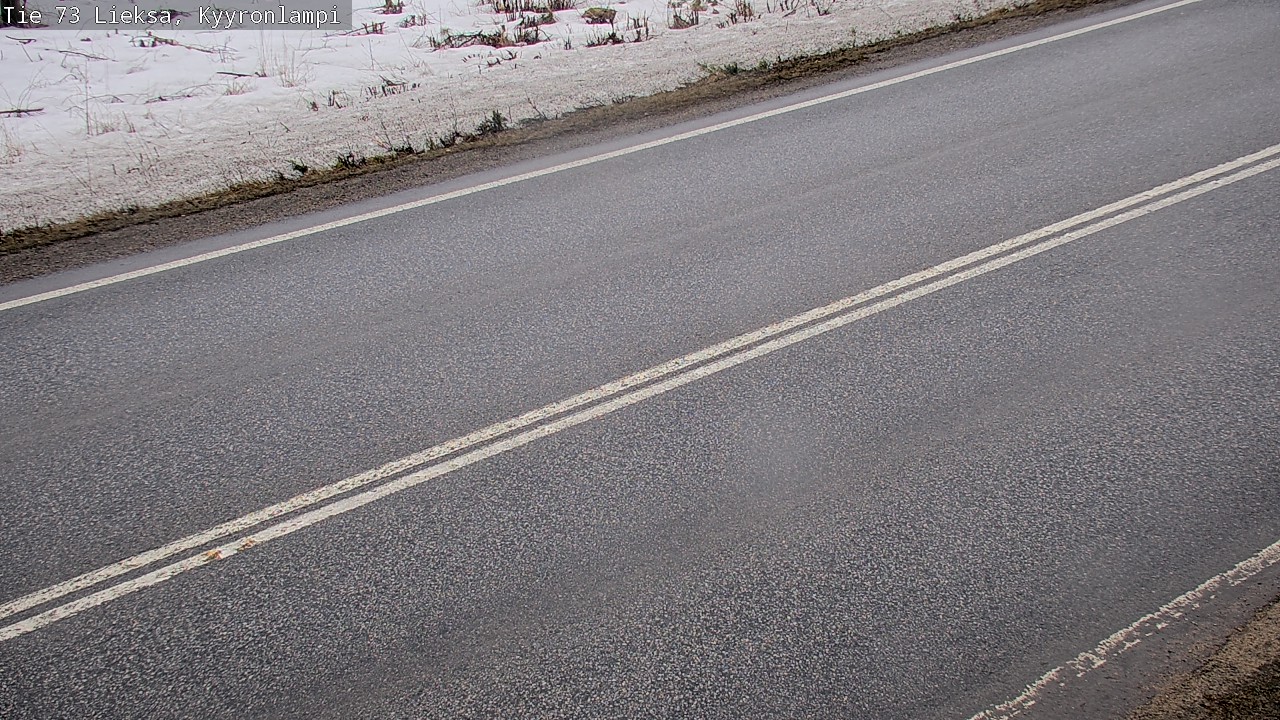 Weather Camera Image Väg 73 Lieksa, Kyyrönlampi, Lieksa, Pohjois-Karjala