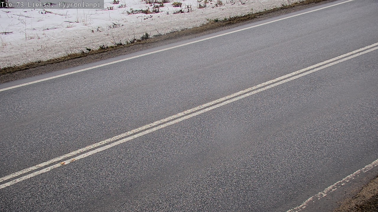 Weather Camera Image Väg 73 Lieksa, Kyyrönlampi, Lieksa, Pohjois-Karjala