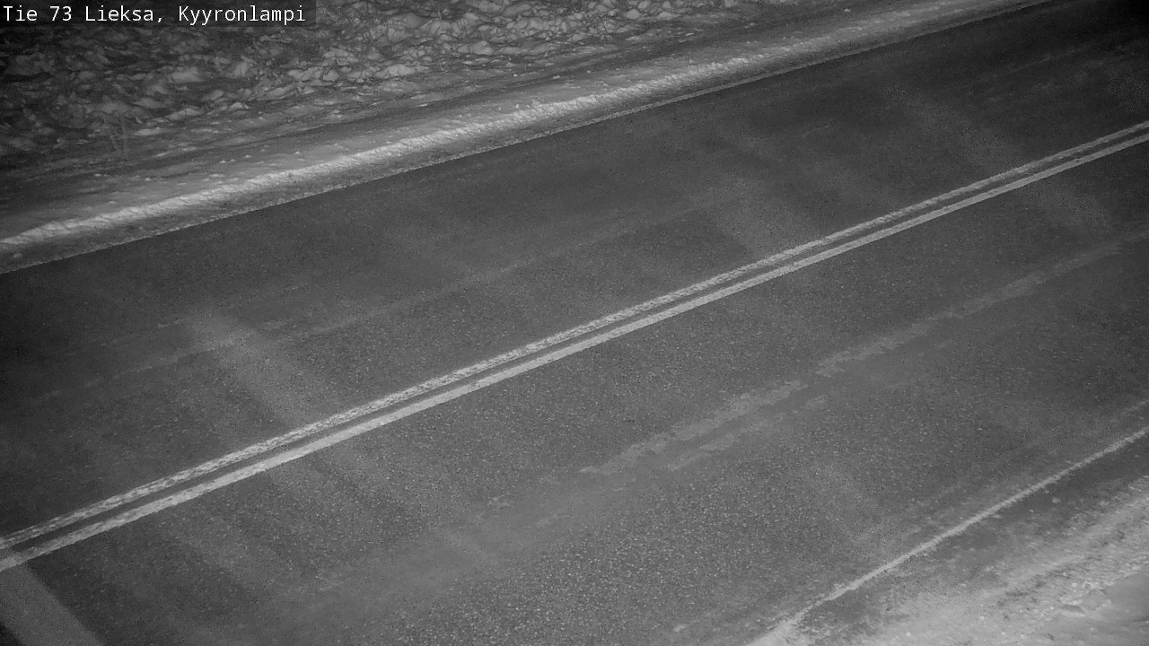 Weather Camera Image Road 73 Lieksa, Kyyrönlampi, Lieksa, Pohjois-Karjala