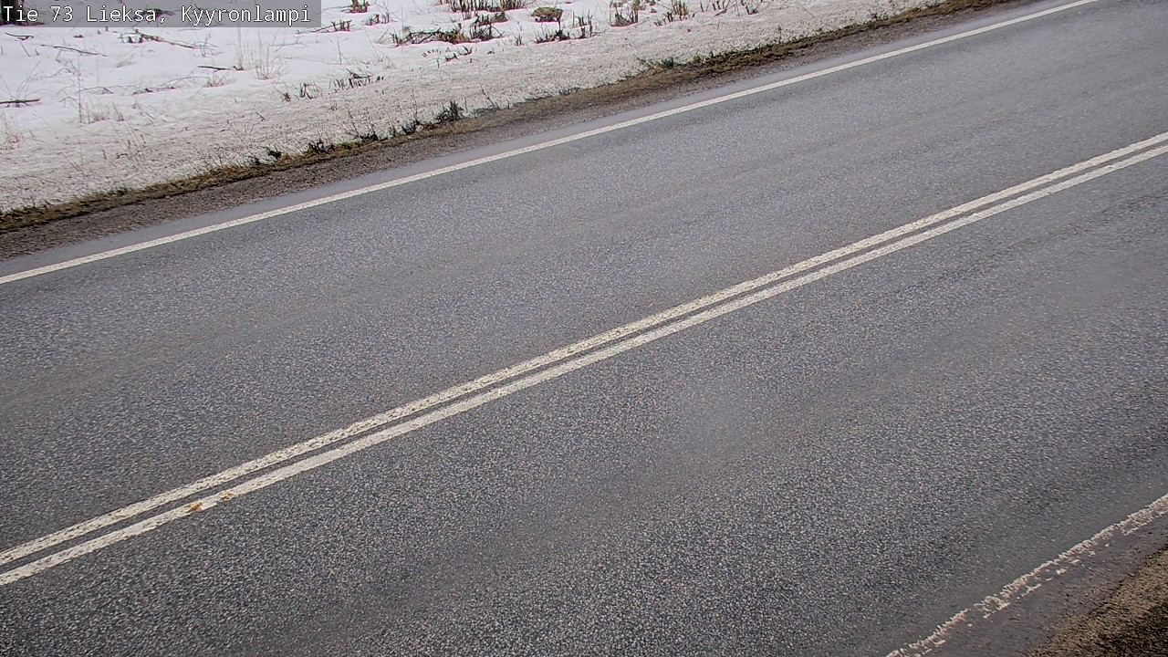 Weather Camera Image Väg 73 Lieksa, Kyyrönlampi, Lieksa, Pohjois-Karjala