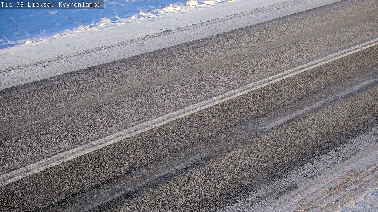 Weather Camera Image Road 73 Lieksa, Kyyrönlampi, Lieksa, Pohjois-Karjala