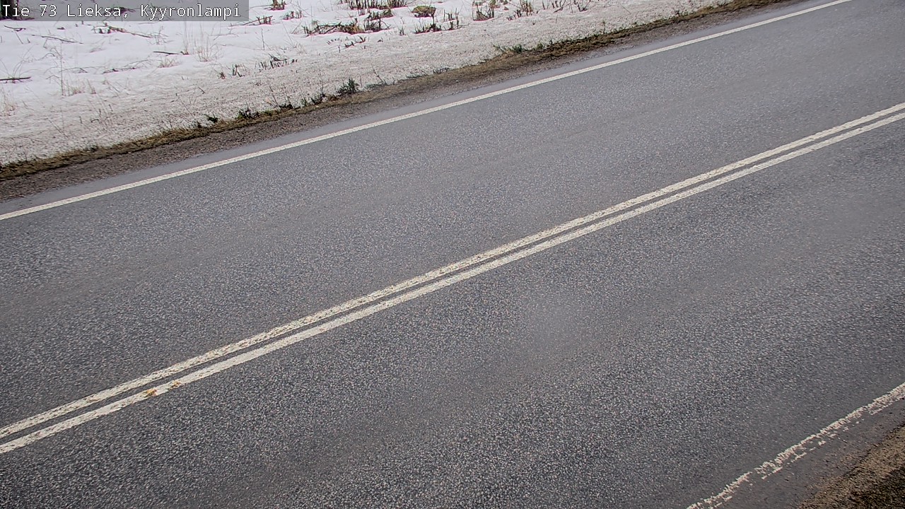 Weather Camera Image Väg 73 Lieksa, Kyyrönlampi, Lieksa, Pohjois-Karjala