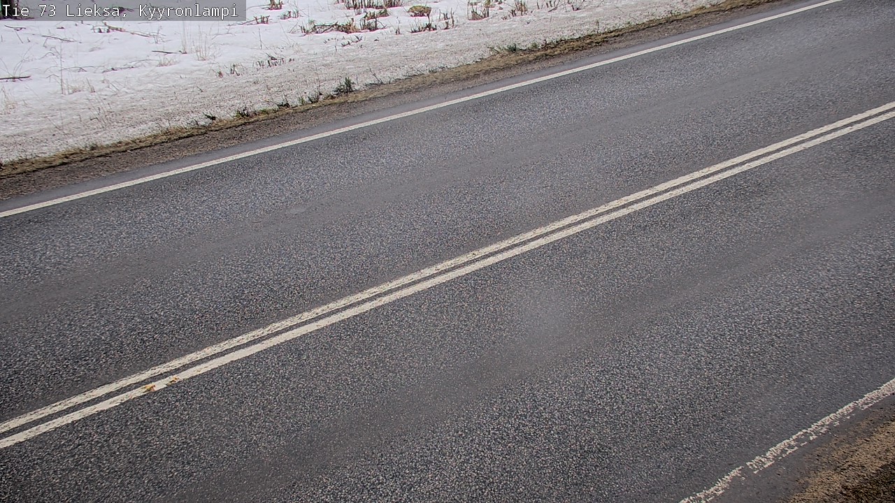Weather Camera Image Väg 73 Lieksa, Kyyrönlampi, Lieksa, Pohjois-Karjala