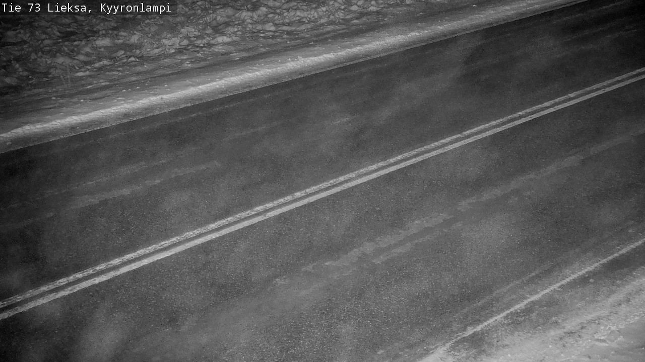 Weather Camera Image Road 73 Lieksa, Kyyrönlampi, Lieksa, Pohjois-Karjala