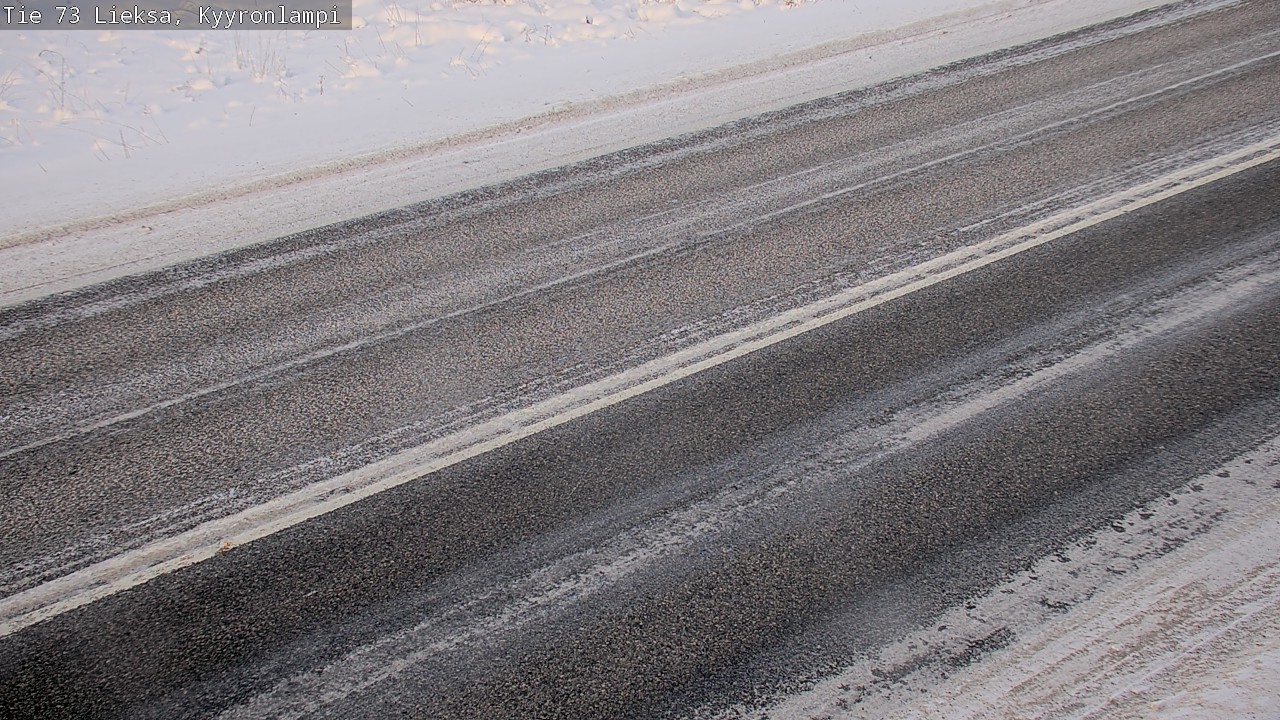 Weather Camera Image Väg 73 Lieksa, Kyyrönlampi, Lieksa, Pohjois-Karjala