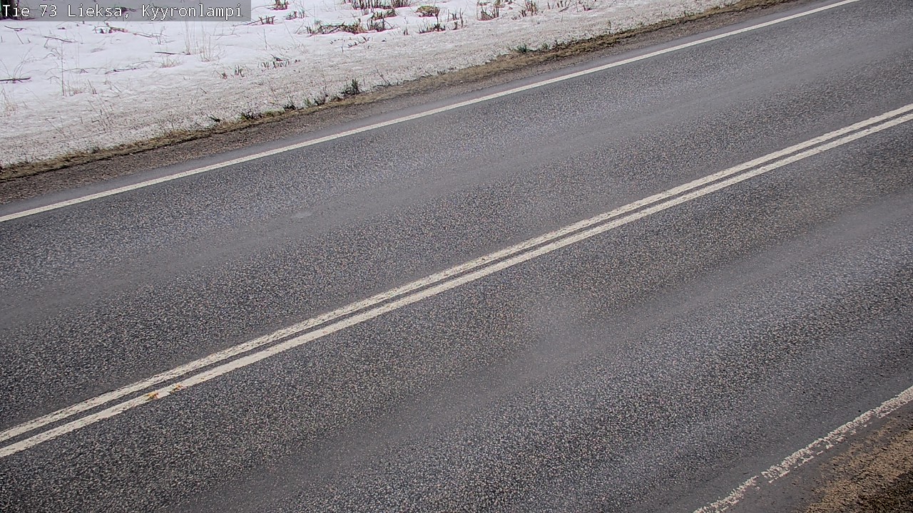 Weather Camera Image Väg 73 Lieksa, Kyyrönlampi, Lieksa, Pohjois-Karjala