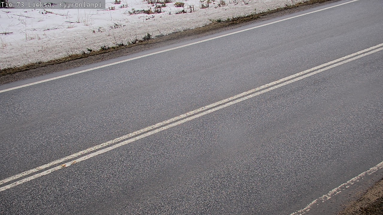Weather Camera Image Väg 73 Lieksa, Kyyrönlampi, Lieksa, Pohjois-Karjala
