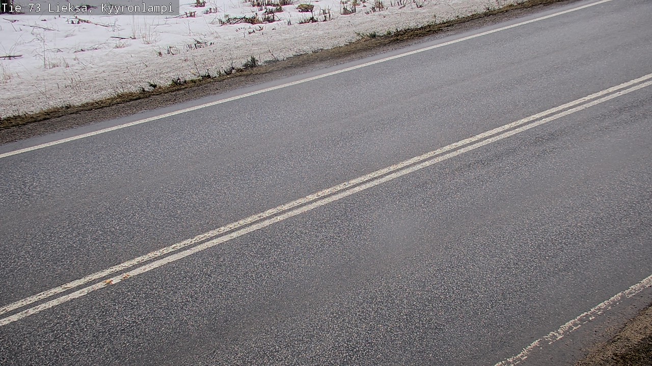 Weather Camera Image Väg 73 Lieksa, Kyyrönlampi, Lieksa, Pohjois-Karjala