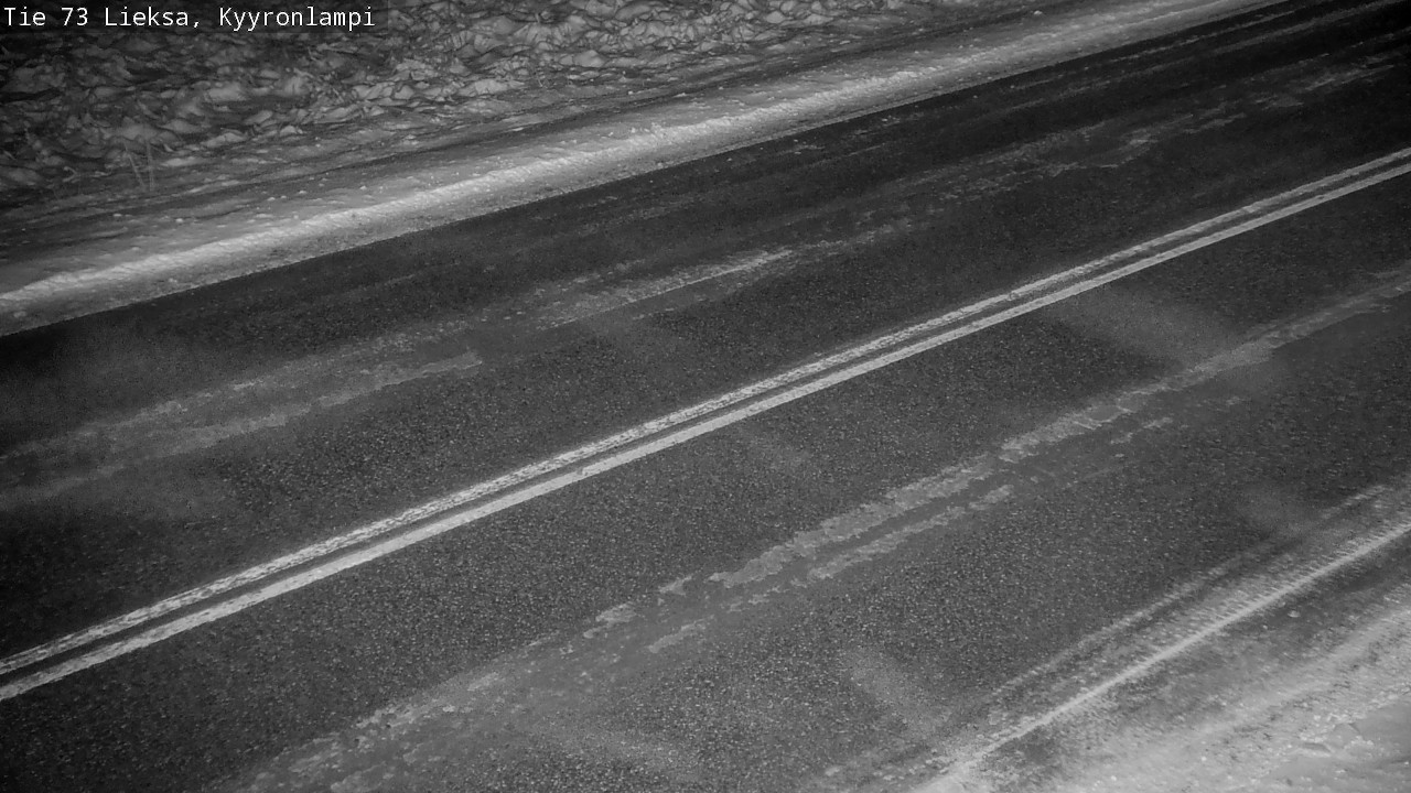 Weather Camera Image Road 73 Lieksa, Kyyrönlampi, Lieksa, Pohjois-Karjala
